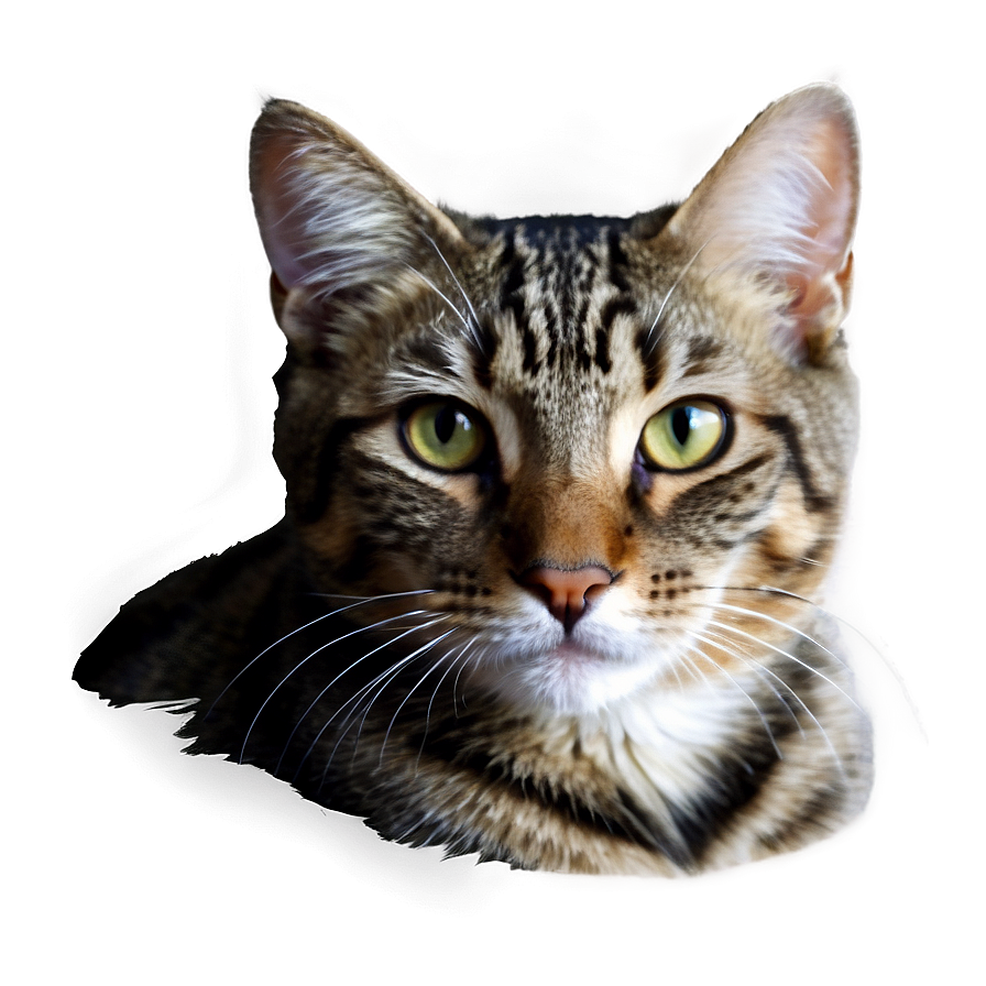 Realistic Cat Portrait Png A PNG Image