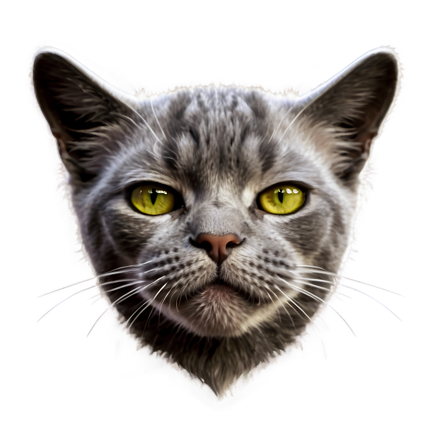 Realistic Cat Portrait Png C PNG Image