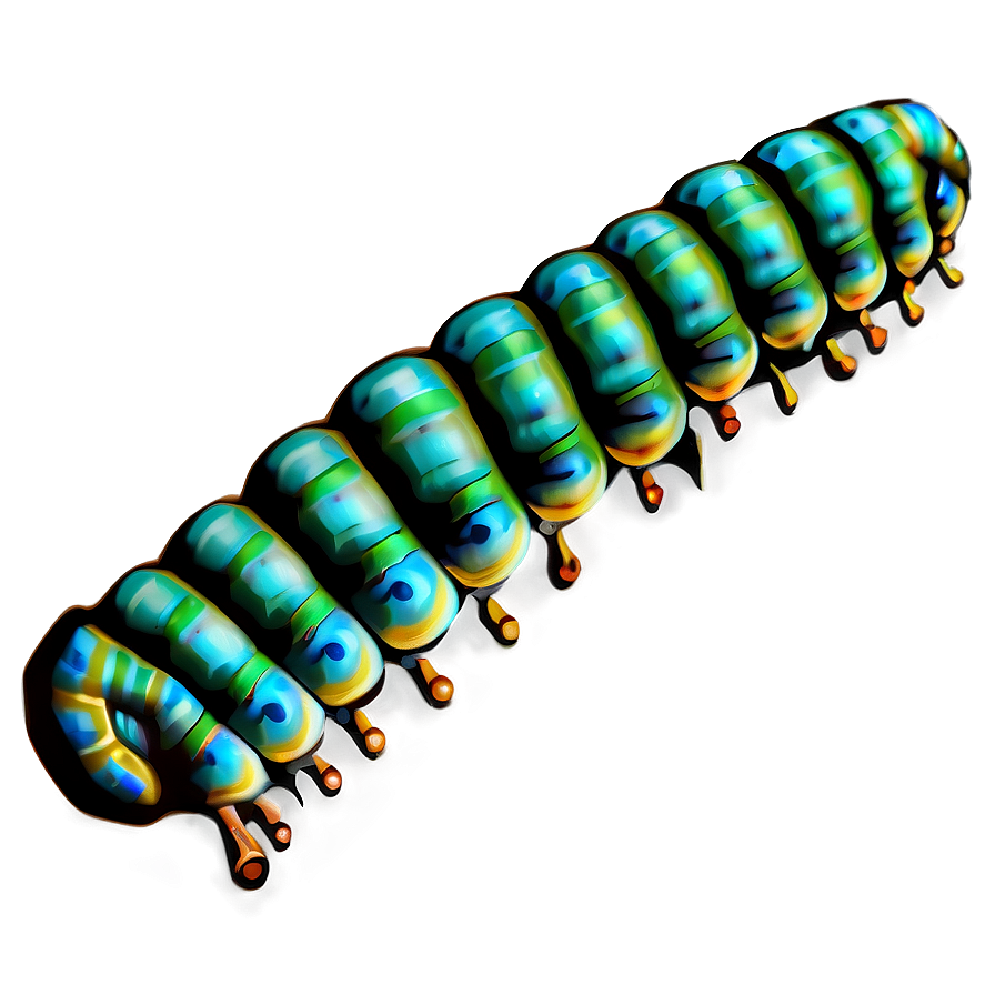 Realistic Caterpillar Design Png 65 PNG Image