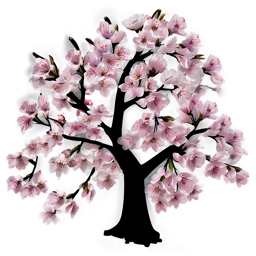 Realistic Cherry Blossom Tree Png 05242024 PNG Image