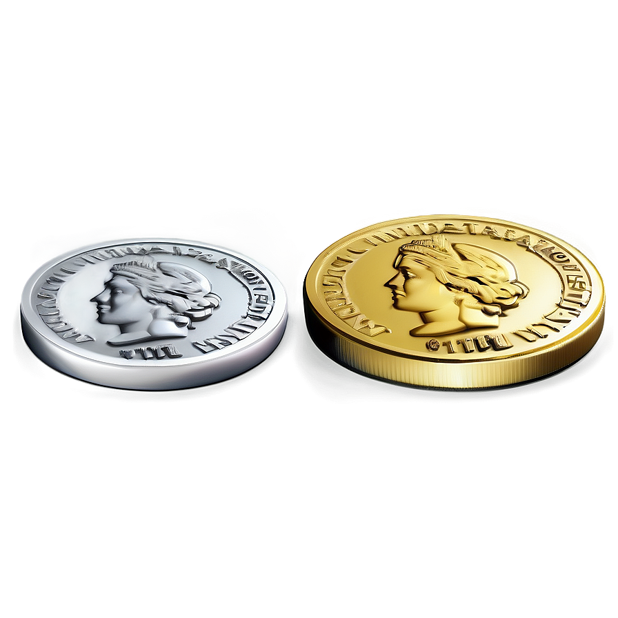 Realistic Coin Png 25 PNG Image