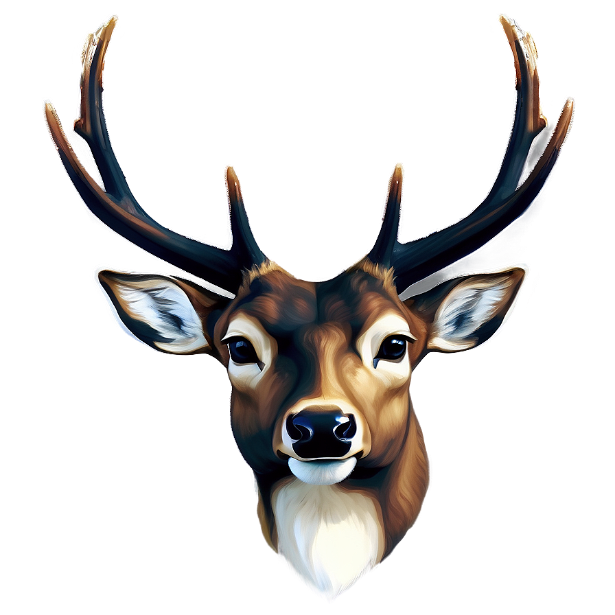 Realistic Deer Head Portrait Png 06212024 PNG Image