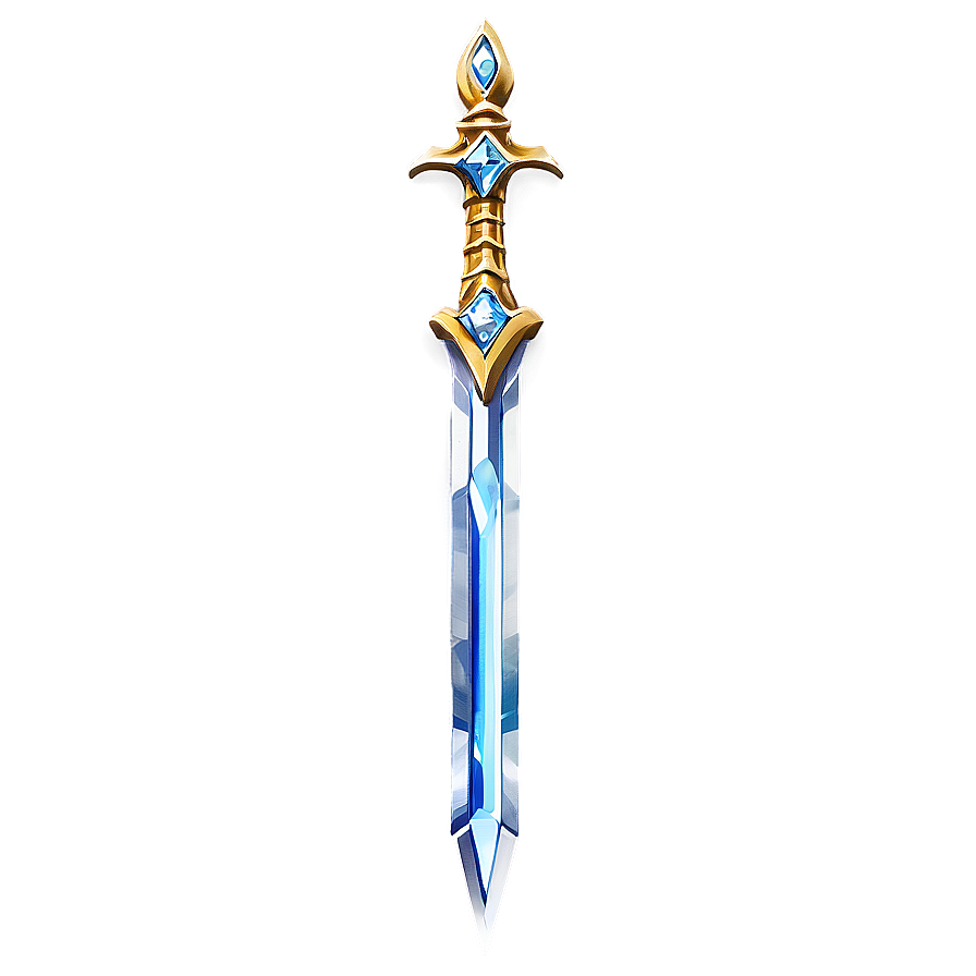 Realistic Diamond Sword Design Png Tay PNG Image