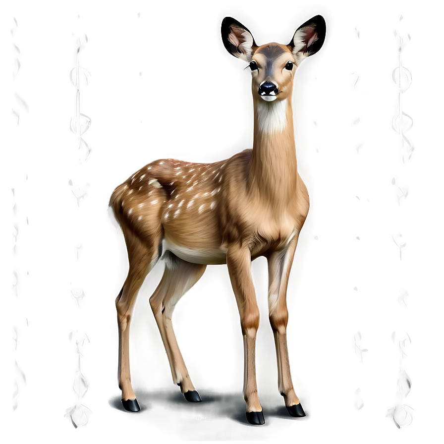 Realistic Doe Drawing Png Cnw91 PNG Image