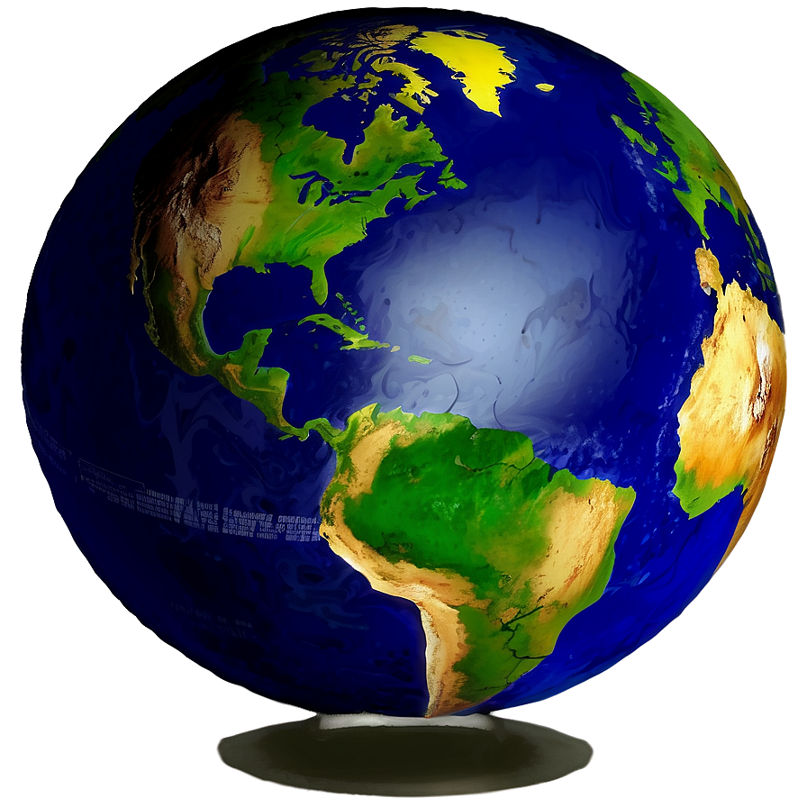 Realistic Earth Globe Png Liv PNG Image