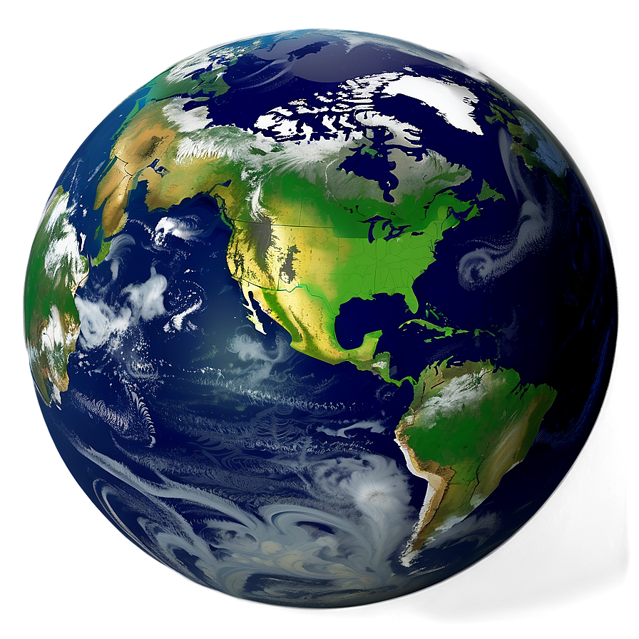 Realistic Earth Globe Png Ygi10 PNG Image