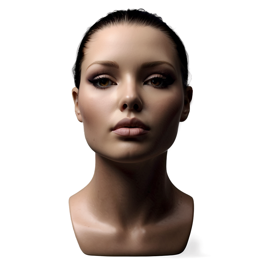 Realistic Female Mannequin Head Png Tai PNG Image