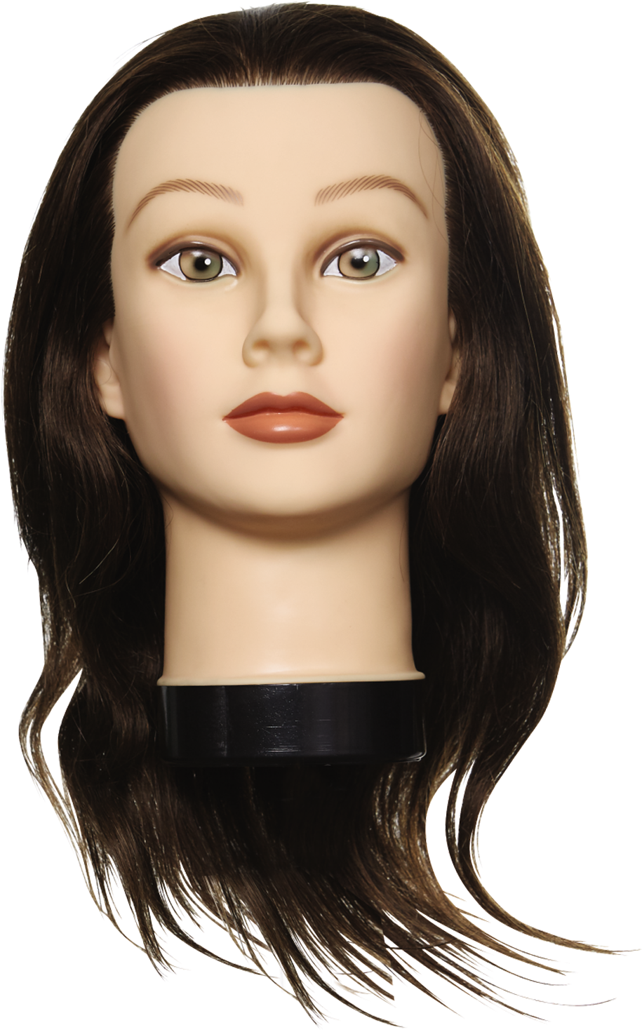 Realistic Female Mannequin Head With Hair PNG Image