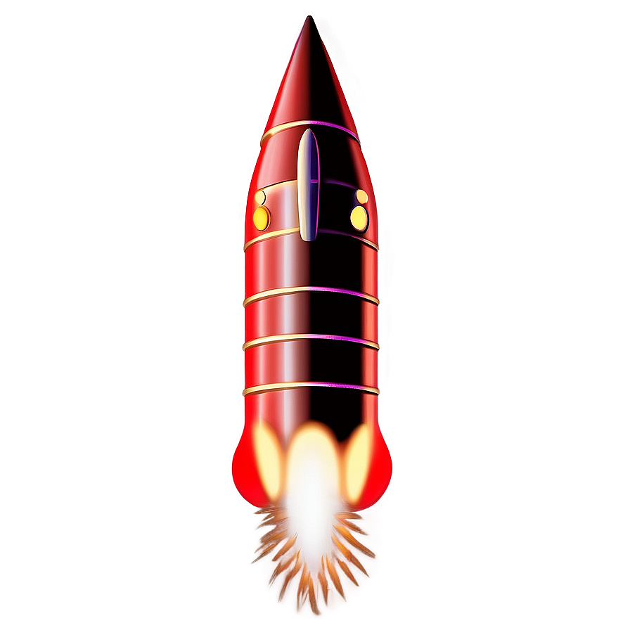 Realistic Firework Rocket Png 06212024 PNG Image