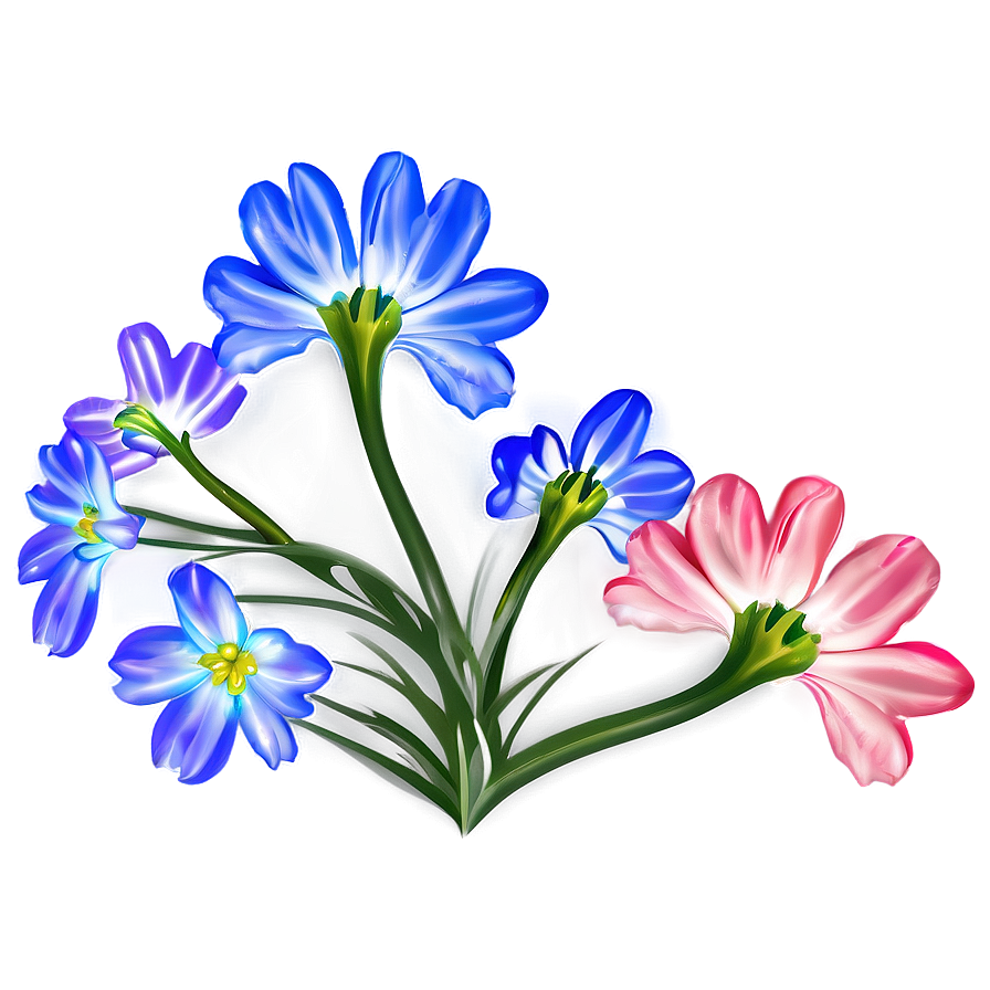 Realistic Flower Outline Png Rxe5 PNG Image