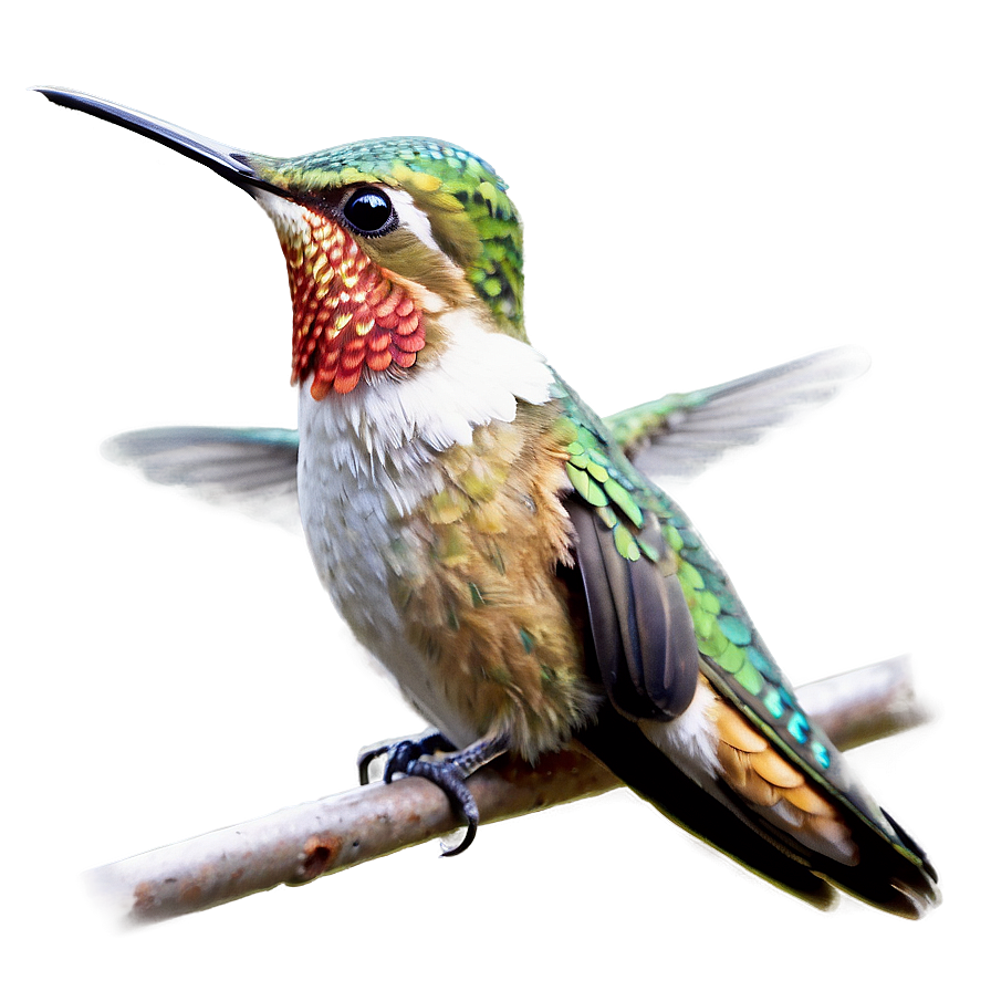 Realistic Hummingbird Art Png Fgu42 PNG Image