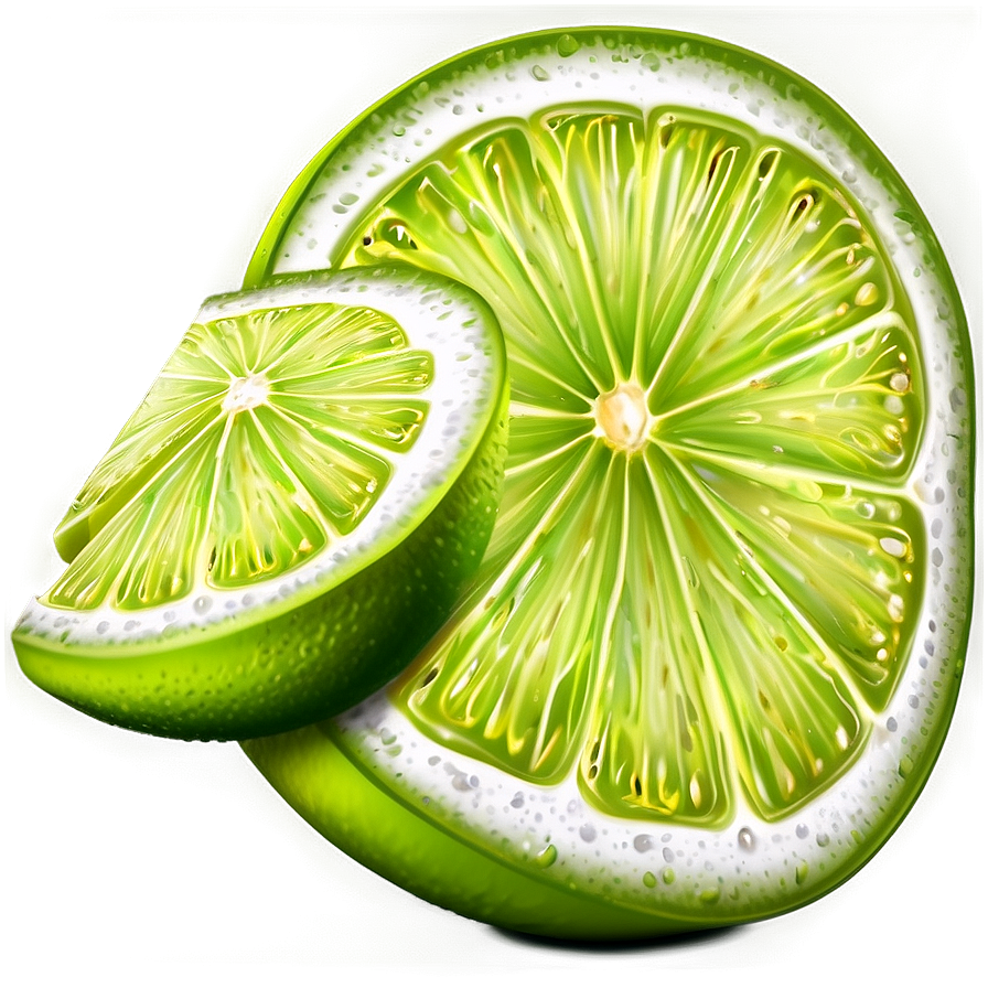 Realistic Lime Slice Png 96 PNG Image