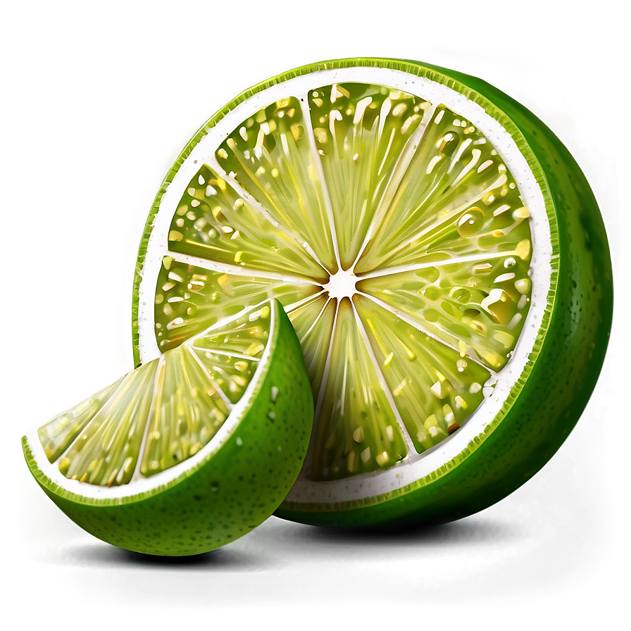 Realistic Lime Slice Png Klu PNG Image