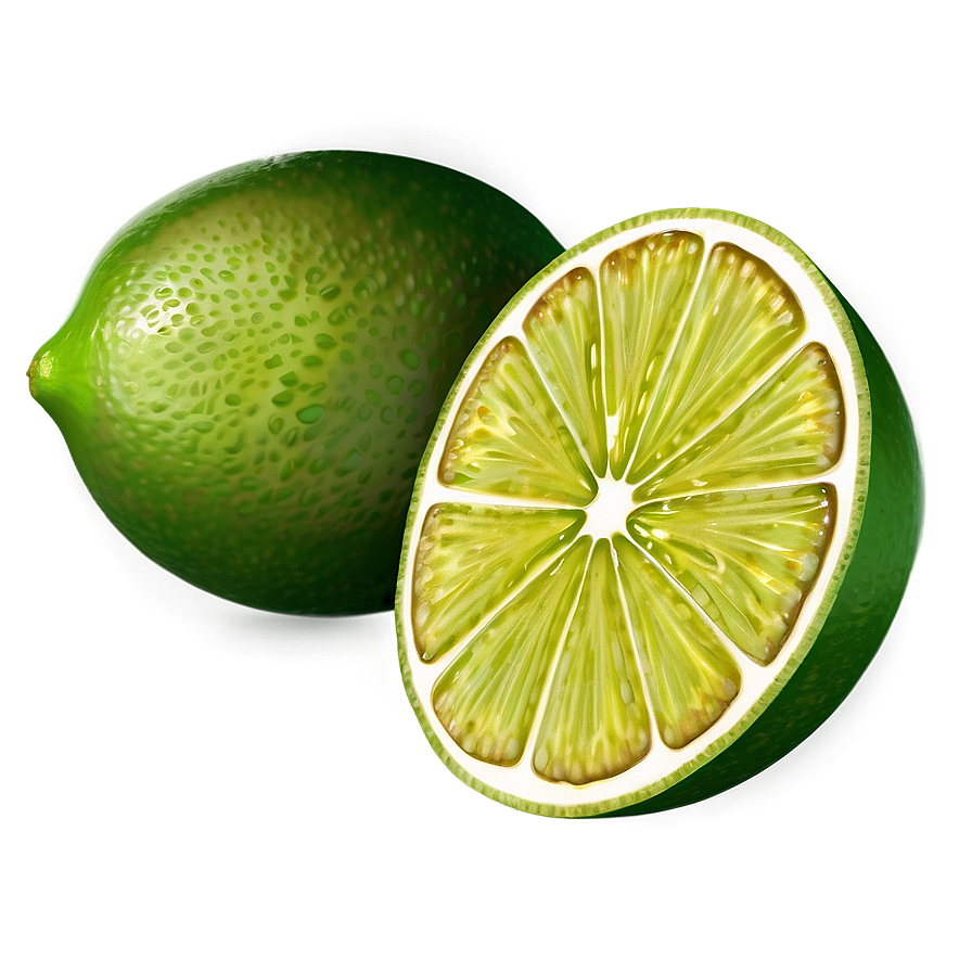 Realistic Lime Slice Png Ssw PNG Image