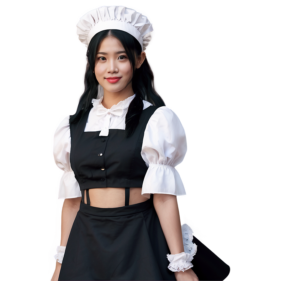 Realistic Maid Hat Representation Png 06292024 PNG Image