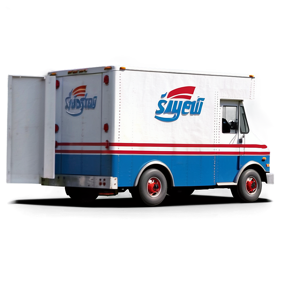 Realistic Mail Truck Image Png Xys PNG Image