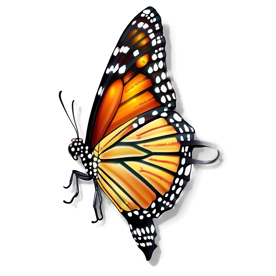 Realistic Monarch Butterfly Png 05252024 PNG Image