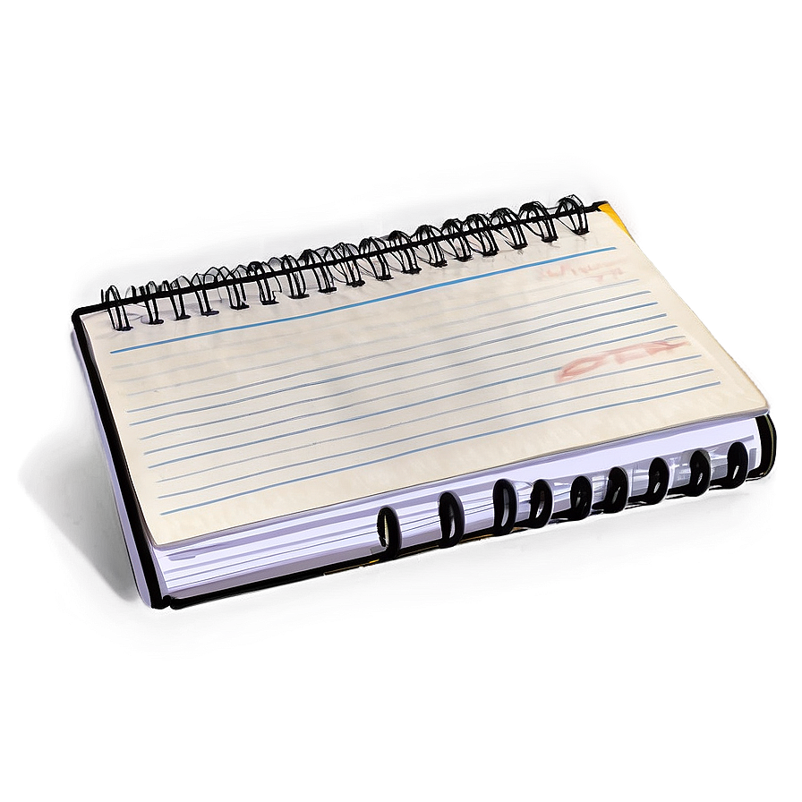 Realistic Notebook Paper Png 05252024 PNG Image