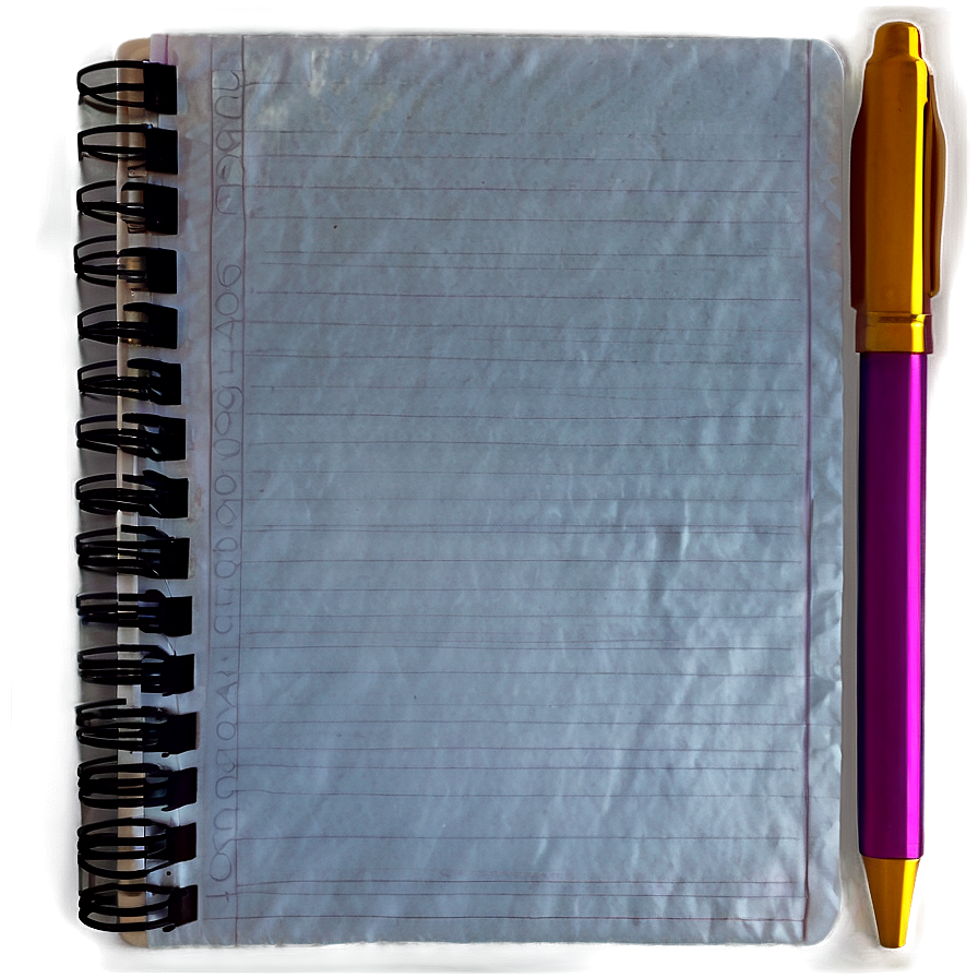 Realistic Notebook Paper Png Jgb PNG Image