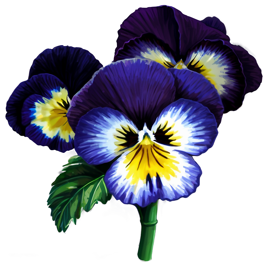 Realistic Pansy Png Kmr PNG Image