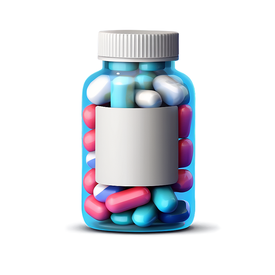 Realistic Pill Bottle Png Uud26 PNG Image