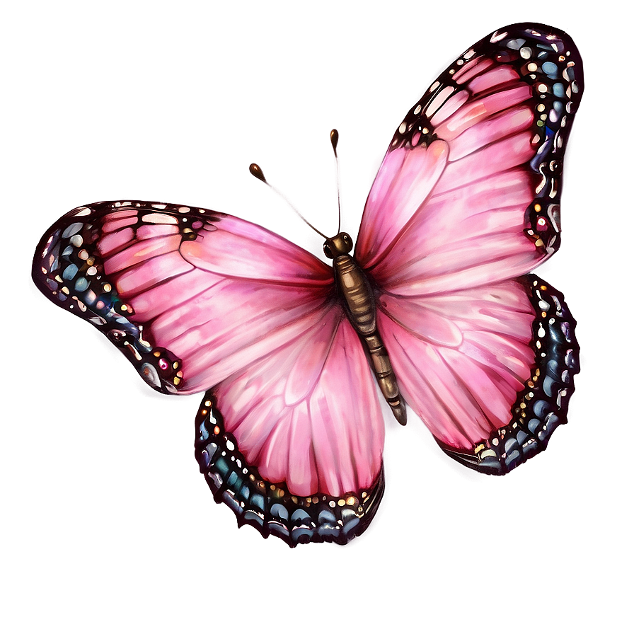 Realistic Pink Butterfly Image Png 05232024 PNG Image