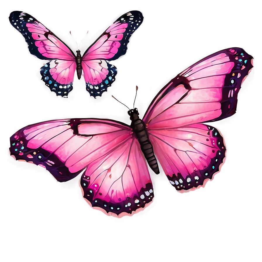 Realistic Pink Butterfly Image Png 49 PNG Image