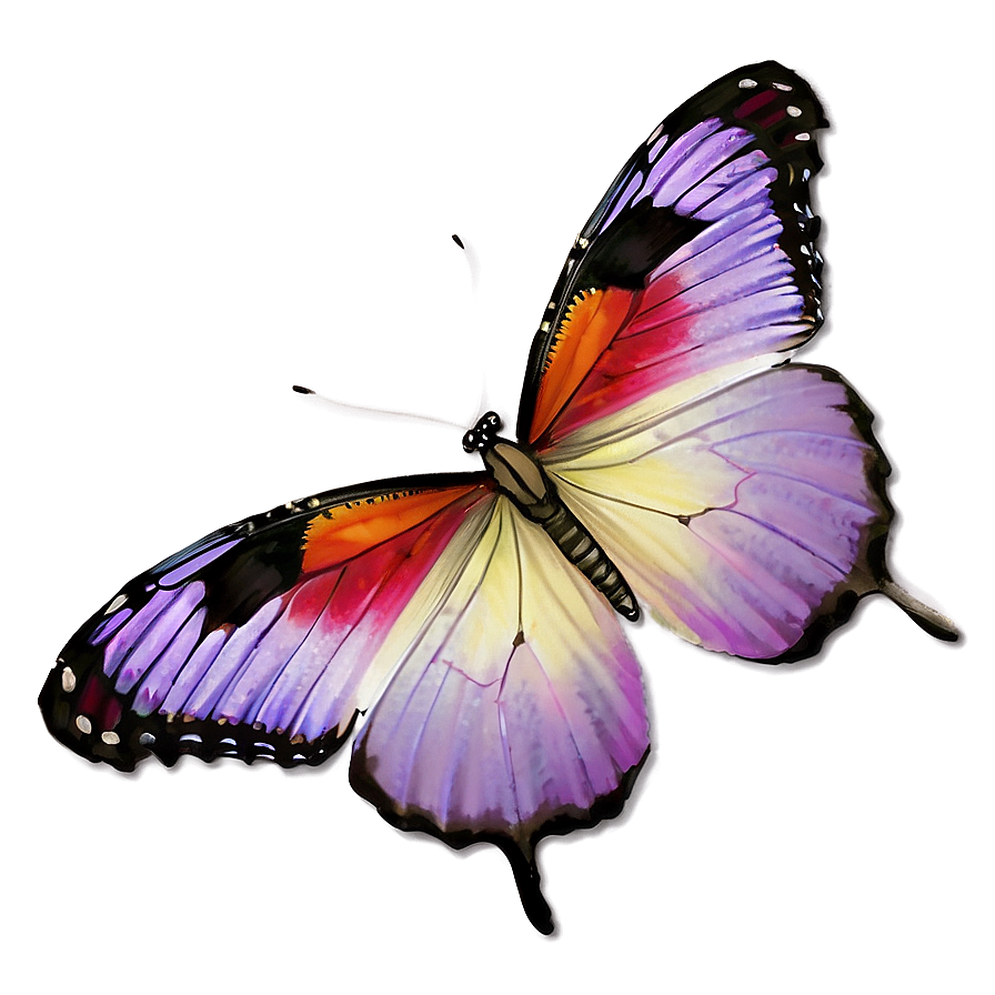 Realistic Purple Butterfly Png Bsv PNG Image