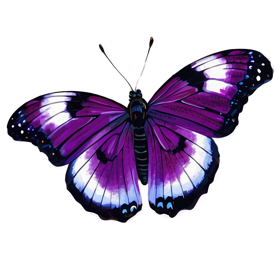 Realistic Purple Butterfly Png Dre54 PNG Image