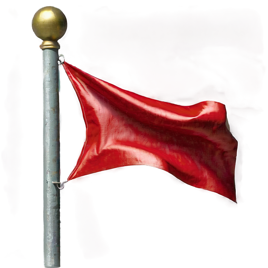 Realistic Red Flag Graphic Png 05252024 PNG Image