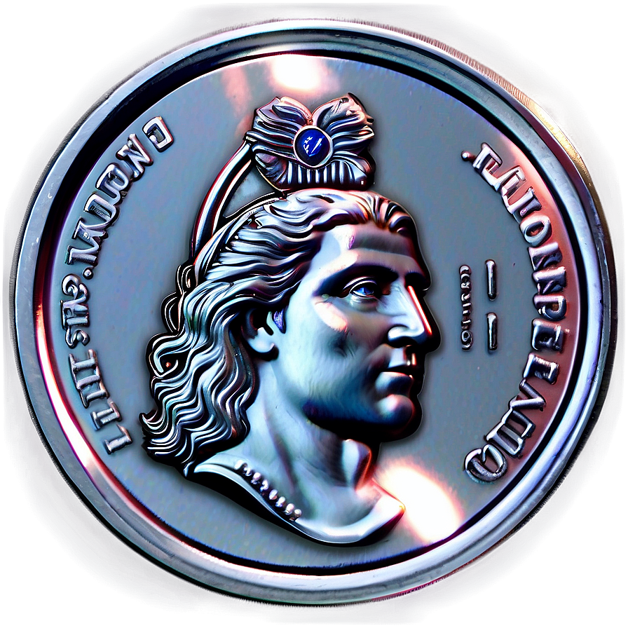 Realistic Silver Coin Image Png Jyk PNG Image