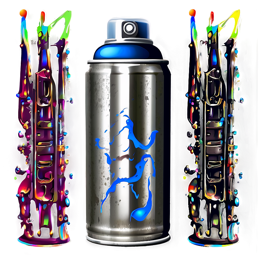 Realistic Spray Paint Can Png Hvw PNG Image