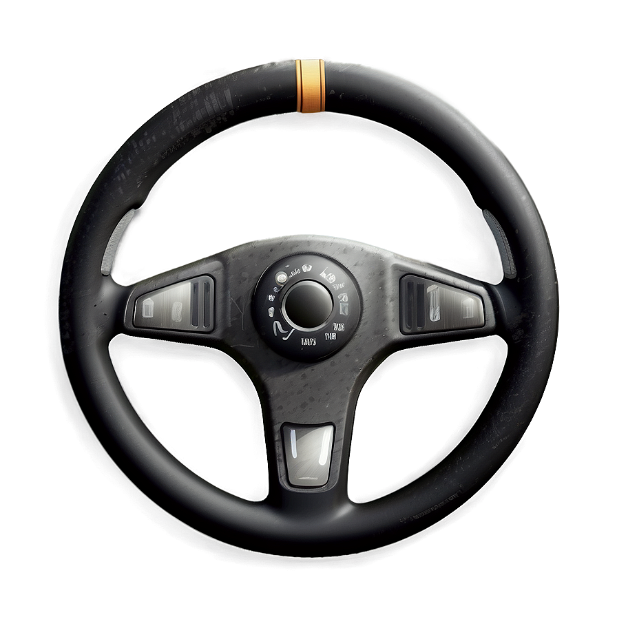 Realistic Steering Wheel Illustration Png Hdf PNG Image