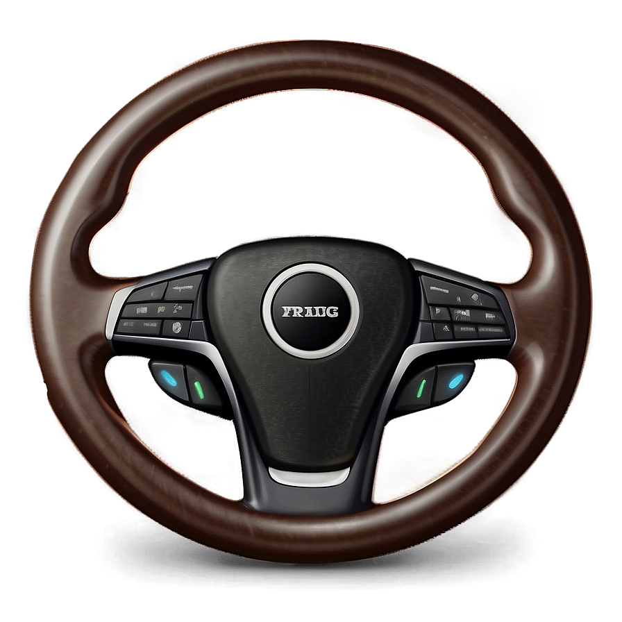 Realistic Steering Wheel Illustration Png Hiw15 PNG Image