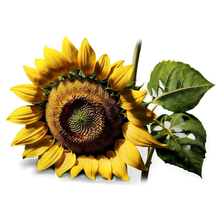 Realistic Sunflower Closeup Png 05252024 PNG Image