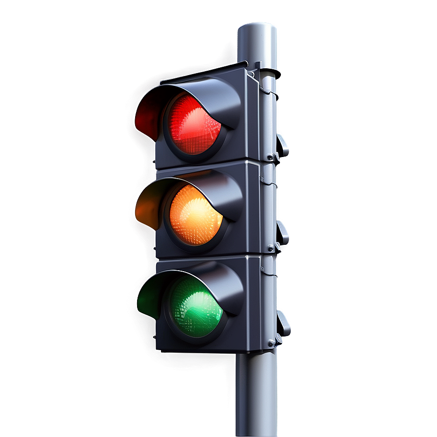 Realistic Traffic Light Closeup Png Vpu PNG Image