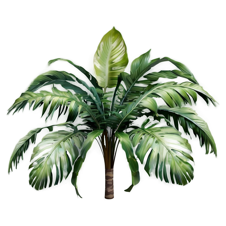 Realistic Tropical Plants Png Gjt PNG Image