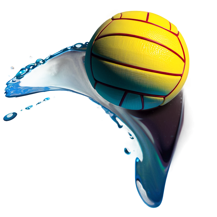 Realistic Water Polo Ball Png Uyg PNG Image