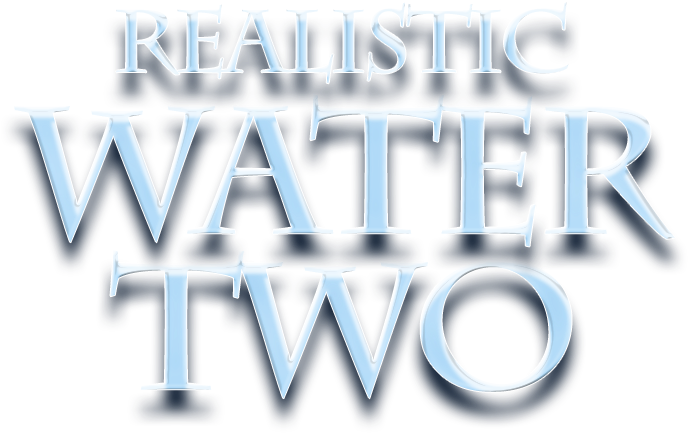 Realistic Water Text Effect PNG Image