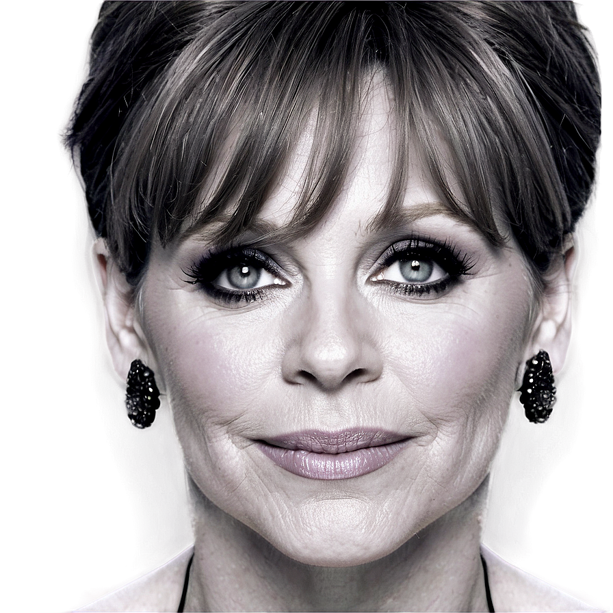 Reba Mcentire Black And White Png 06252024 PNG Image