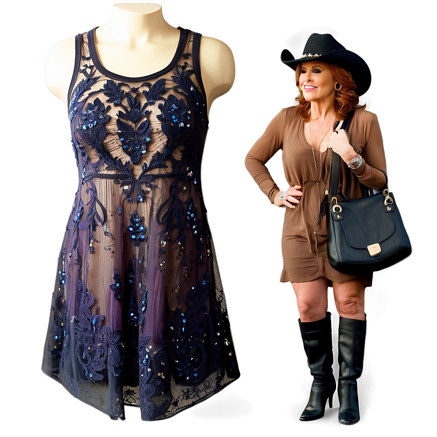 Reba Mcentire Concert Outfit Png Xfo PNG Image