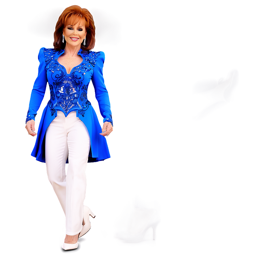 Reba Mcentire Iconic Outfit Png 06252024 PNG Image