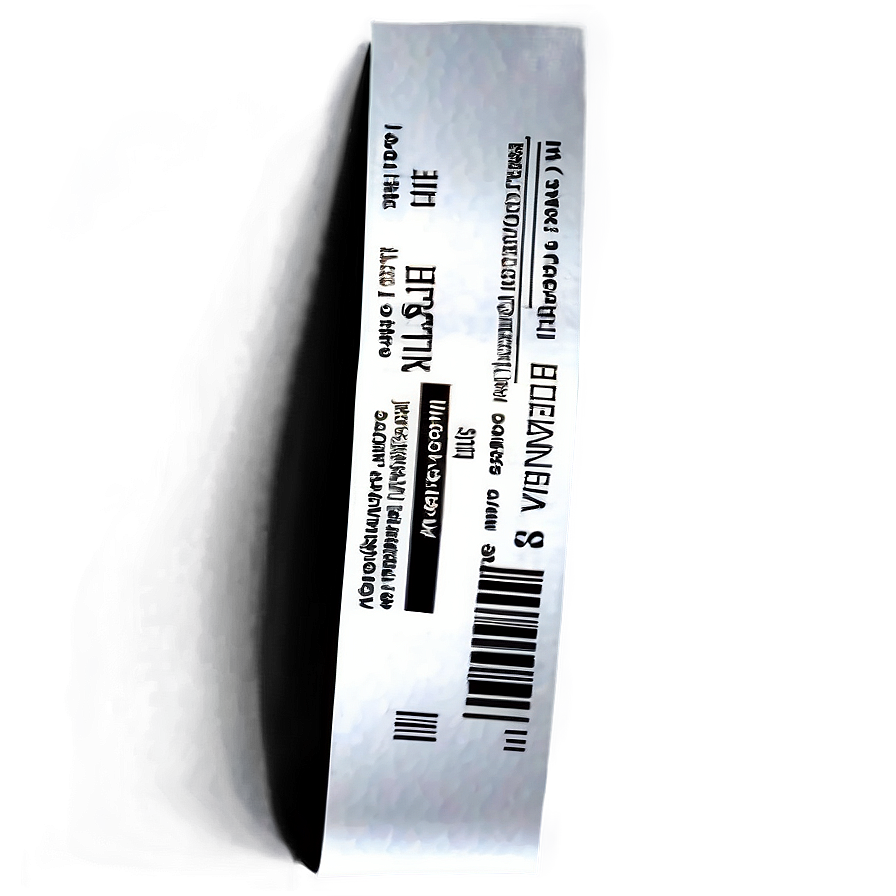 Receipt B PNG Image