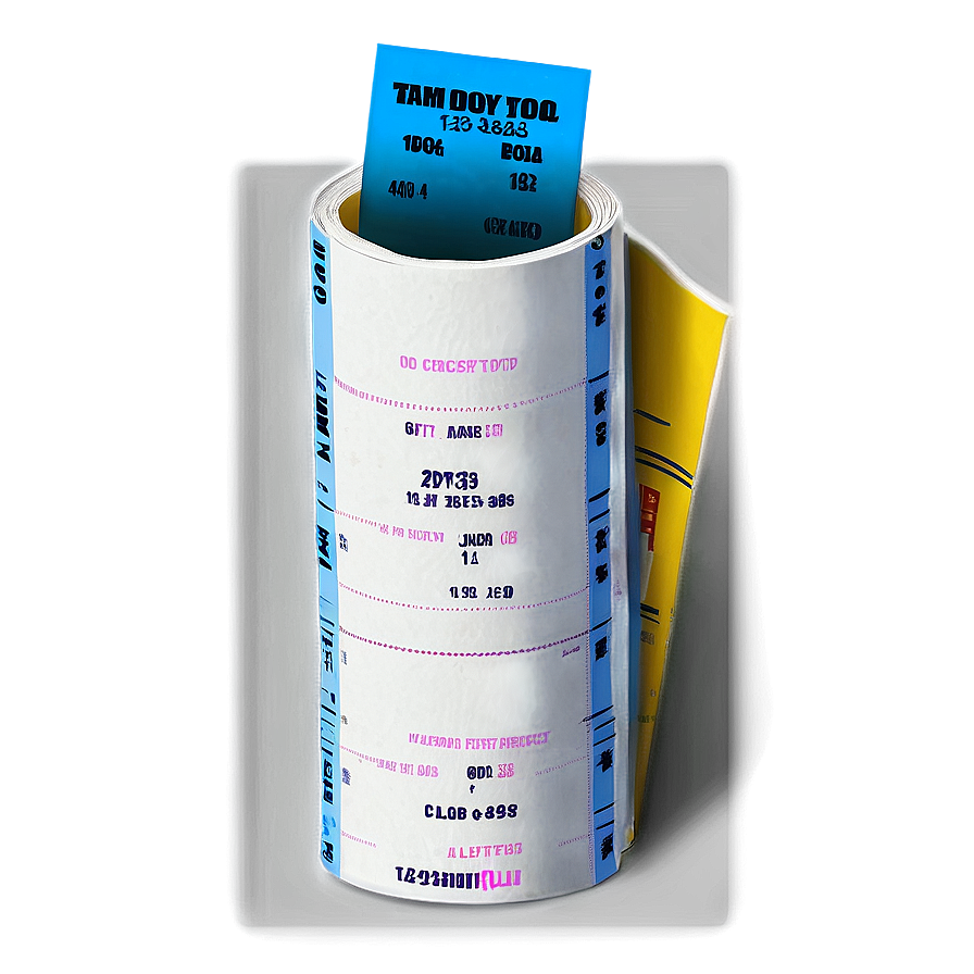 Receipt Paper Png 90 PNG Image