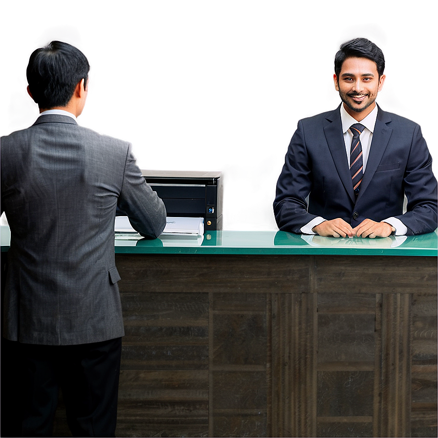 Reception Desk Worker Png 06272024 PNG Image