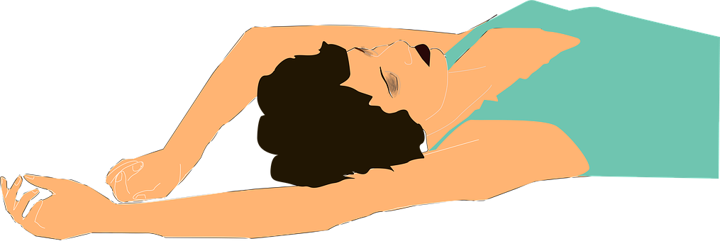 Reclining Woman Vector Art PNG Image