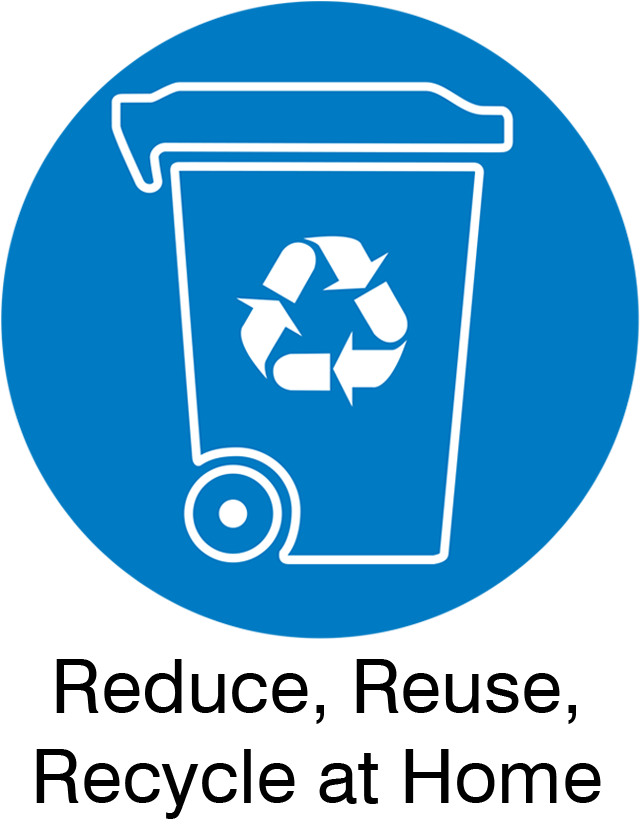 Recycling Bin Reduce Reuse Recycleat Home PNG Image