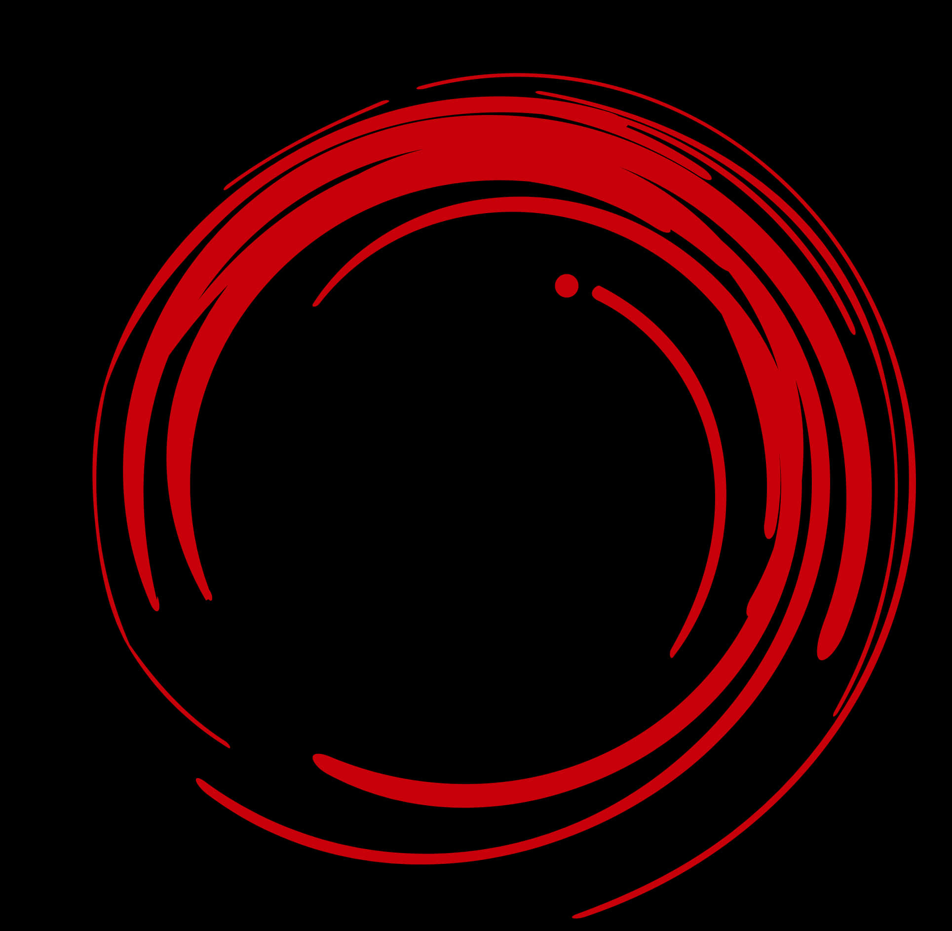 Red Abstract Circle Vector PNG Image