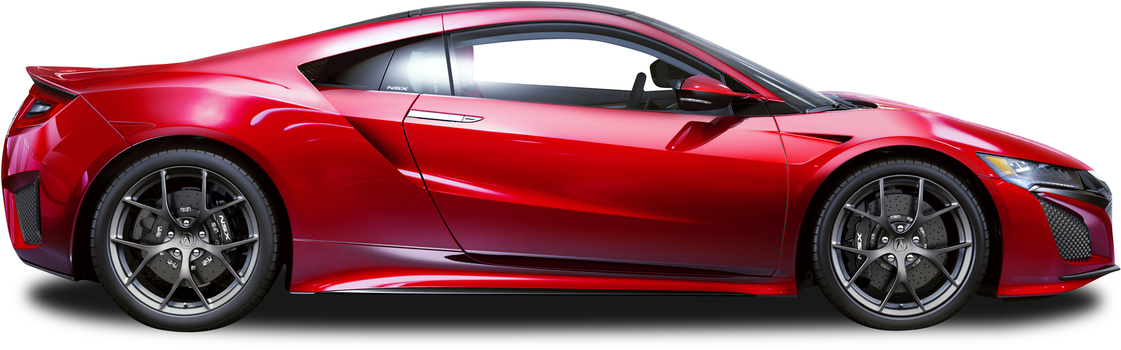 Red Acura N S X Side View PNG Image