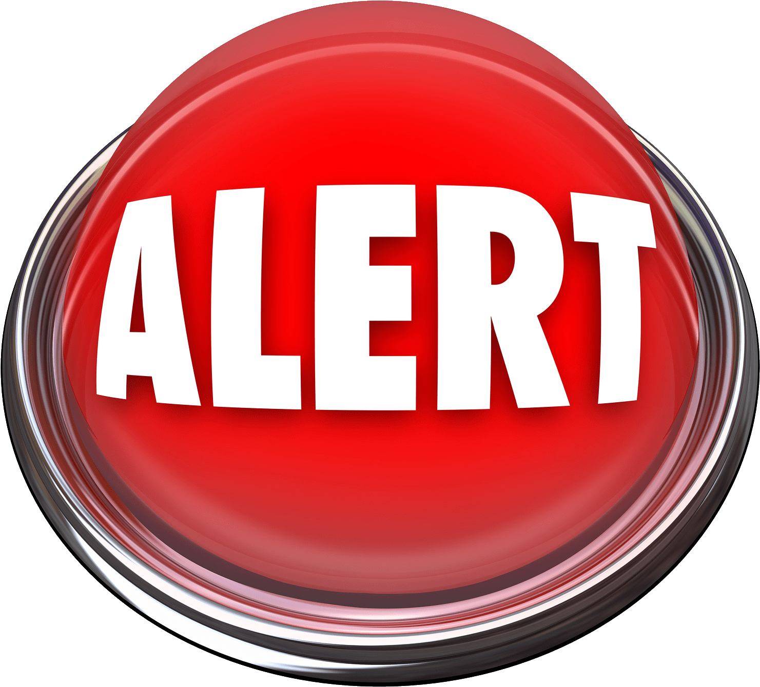 Red Alert Button Graphic PNG Image